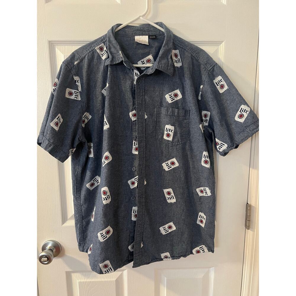 Miller Lite Button Down Shirt
